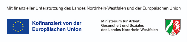 Kofinanziert von der Europäischen Union – Ministerium für Arbeit, Gesundheit und Soziales des Landes Nordrhein-Westfalen
